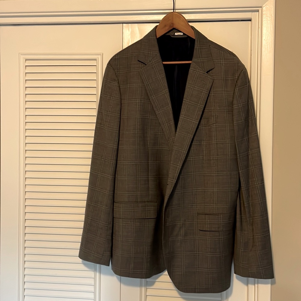 Bonobos gray window pane sports coat